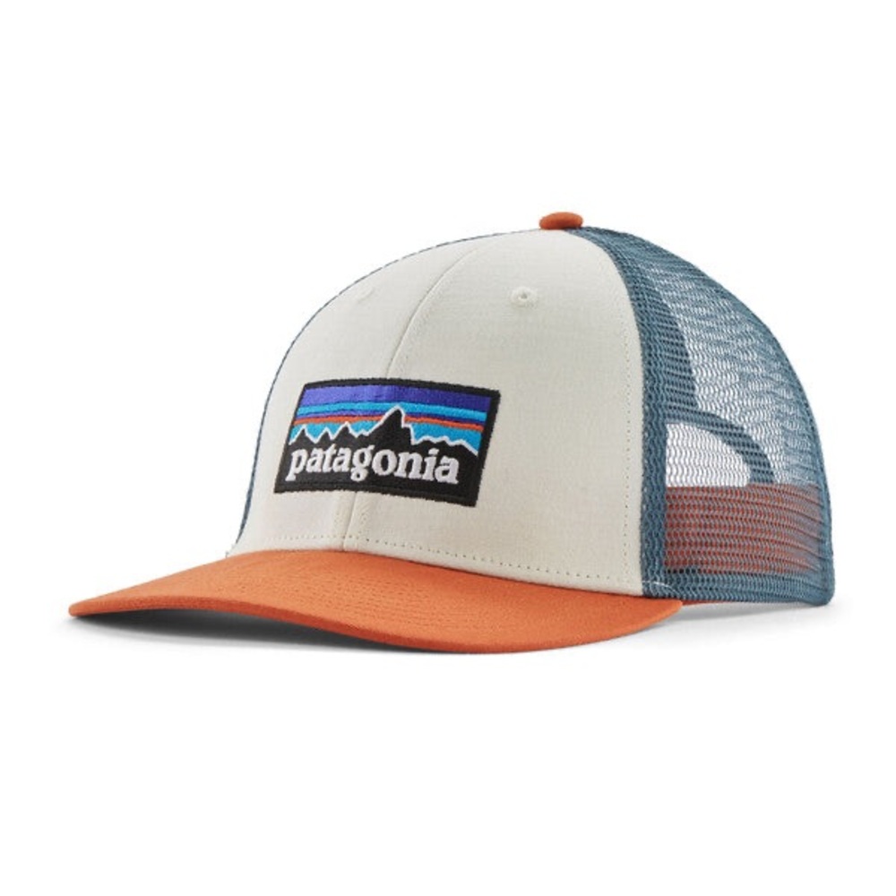 Patagonia Cream and Orange Trucker Hat